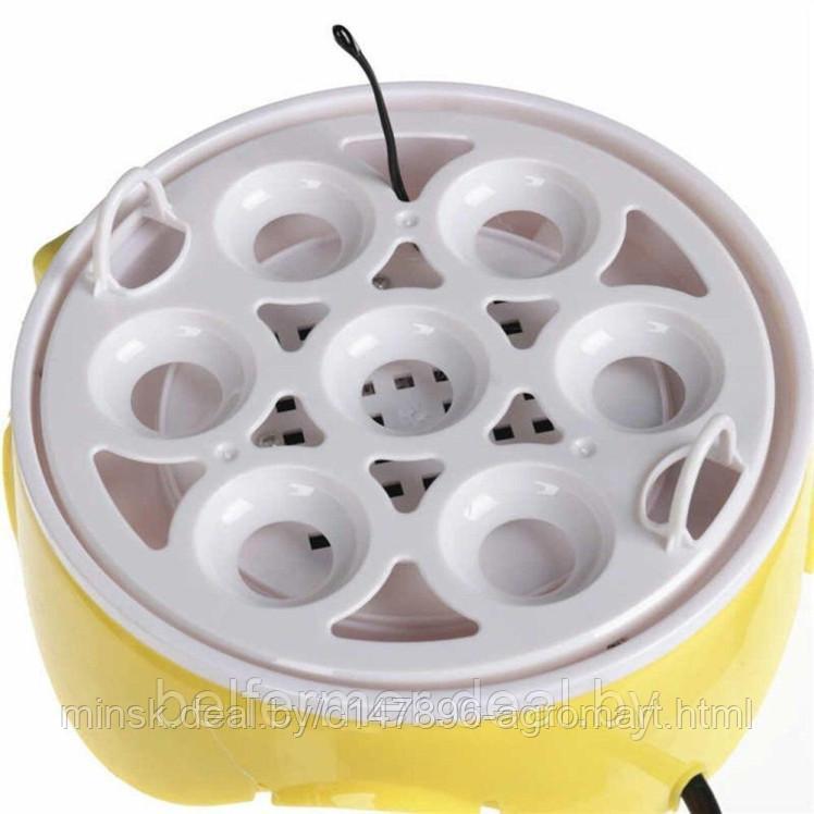 Мини инкубатор для яиц на 7 яиц "HHD 7" с терморегулятором - фото 2 - id-p213542619