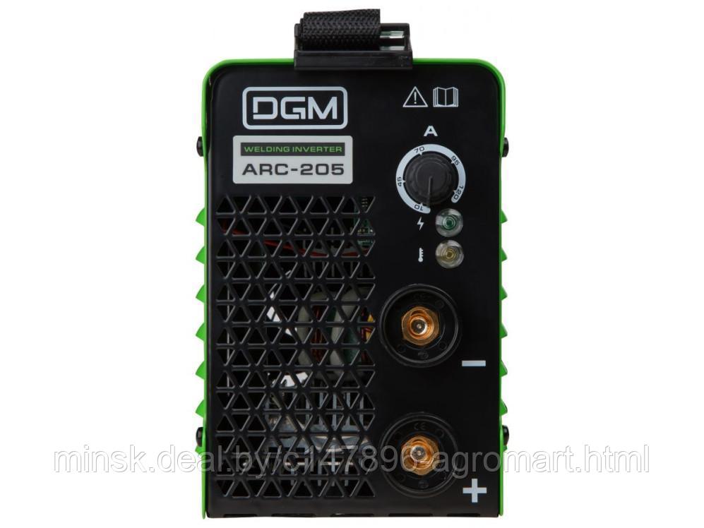 Инвертор сварочный DGM ARC-205 (160-260 В, 10-120 А, 80 В, электроды диам. 1.6-4.0 мм) - фото 4 - id-p213543650