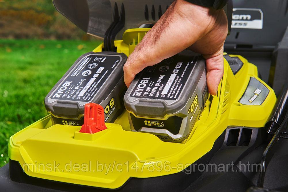 Газонокосилка аккумуляторная RYOBI ONE+ RY18LMX40A-0 (5133004584) - фото 6 - id-p213543003