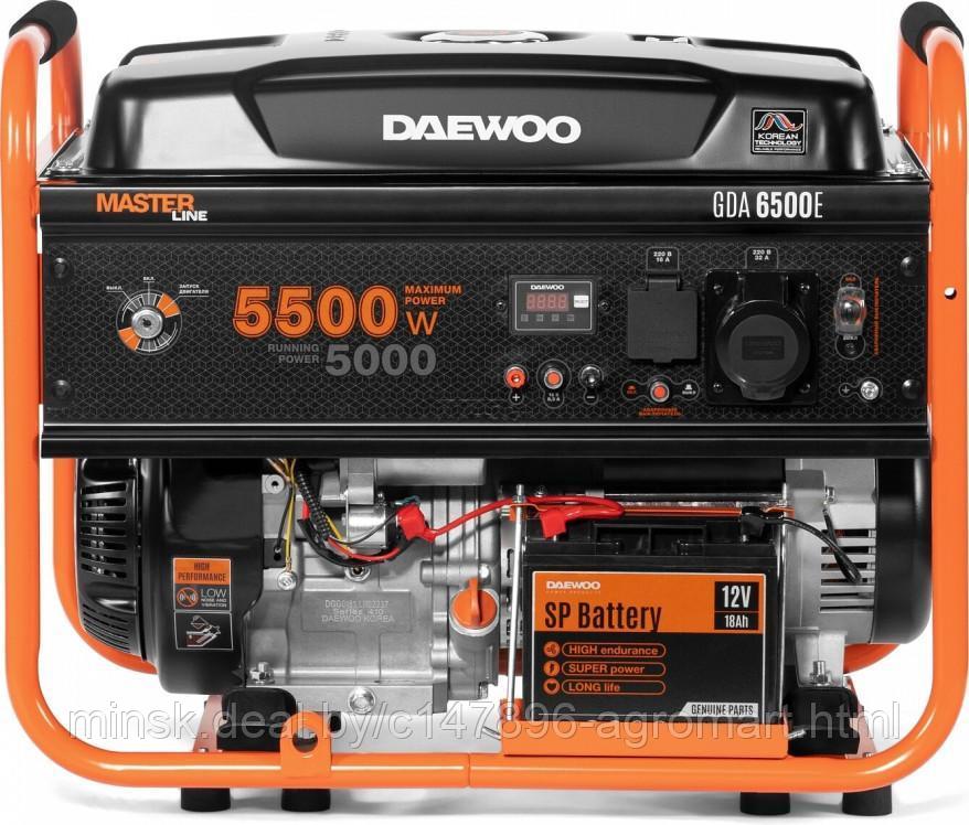 Генератор бензиновый DAEWOO POWER GDA 6500E - фото 3 - id-p213543060