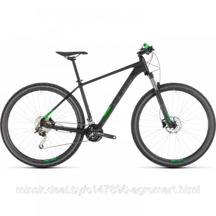 Горный велосипед (хардтейл) Велосипед Cube Analog black?n?green 2019,&#039;18" / 27.5 - фото 1 - id-p213542247