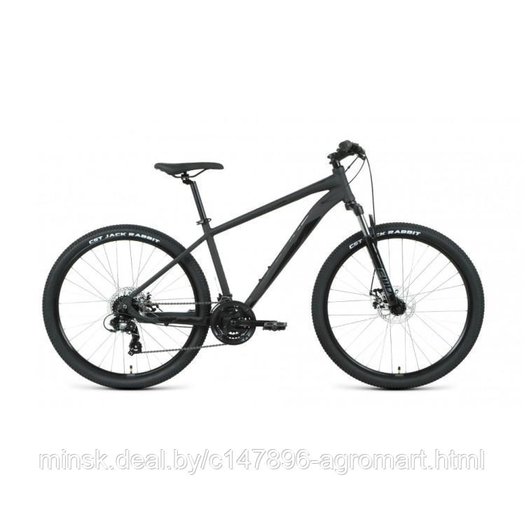 Горный велосипед (хардтейл) Велосипед FORWARD APACHE 27,5 2.2 D (27,5" 21 ск. рост. 17") 2022, черный - фото 1 - id-p213542378