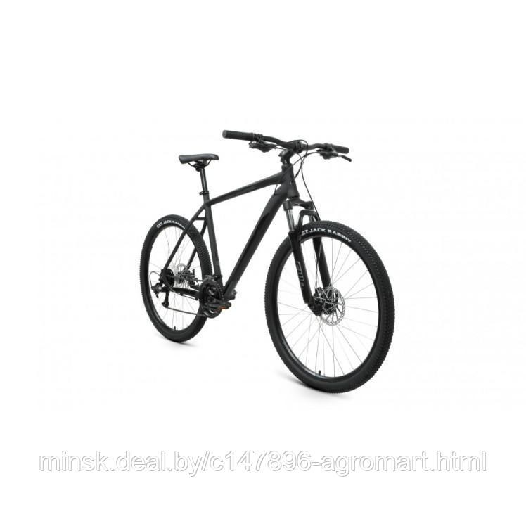 Горный велосипед (хардтейл) Велосипед FORWARD APACHE 27,5 2.2 D (27,5" 21 ск. рост. 17") 2022, черный - фото 2 - id-p213542378