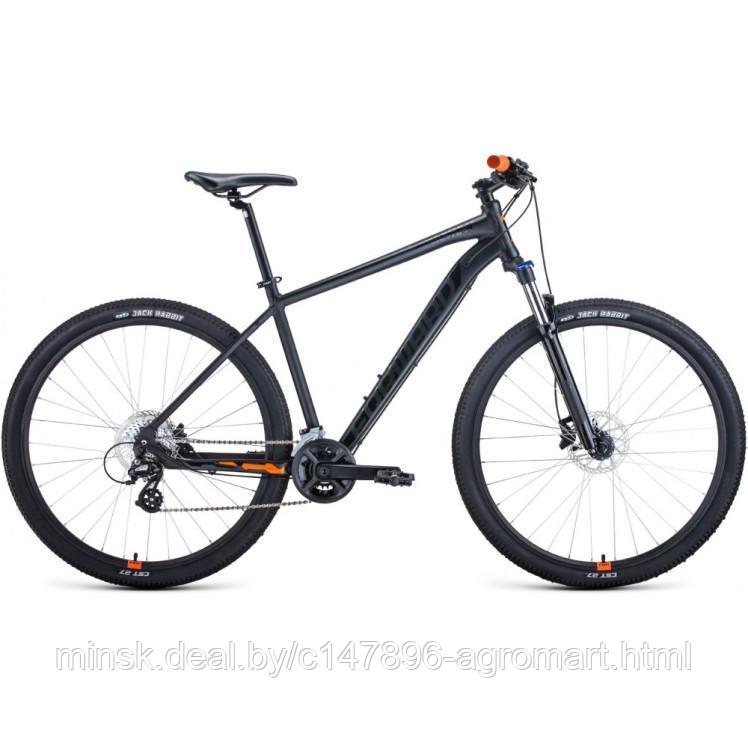 Горный велосипед (хардтейл) Велосипед FORWARD APACHE 29 X (29" 16 ск. рост 19") 2020-2021, черный - фото 1 - id-p213542383