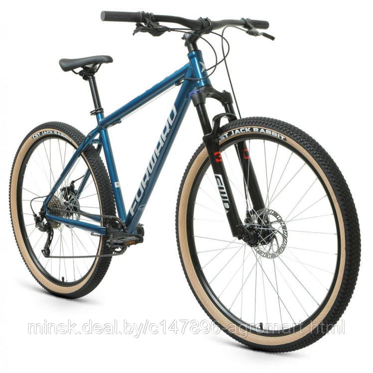 Горный велосипед (хардтейл) Велосипед FORWARD BURAN 29 2.0 DISC (29" 9 ск. рост. 19") 2020-2021, - фото 2 - id-p213542387