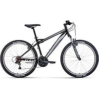 Горный велосипед (хардтейл) Велосипед FORWARD FLASH 26 1.0 (26" 21 ск. рост. 15") 2022, черный/серый,
