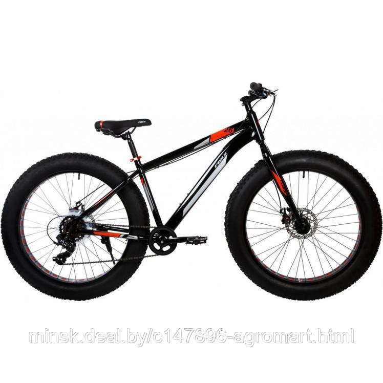 Горный велосипед (хардтейл) Велосипед FOXX JUMBO 26" FATBIKE черный, сталь, р-р 17" - фото 1 - id-p213542420
