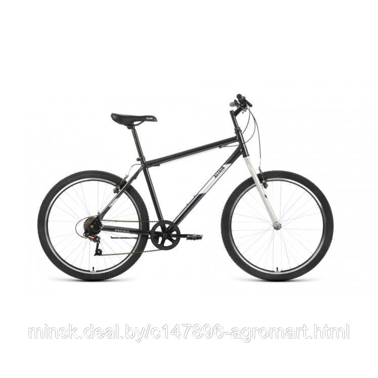 Горный велосипед (хардтейл) Велосипед ALTAIR MTB HT 26 1.0 (26" 7 ск. рост. 17") 2022, черный/серый, - фото 1 - id-p213542430