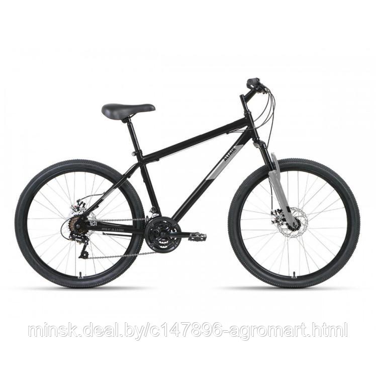 Горный велосипед (хардтейл) Велосипед ALTAIR MTB HT 26 2.0 D (26" 21 ск. рост. 17") 2022, черный/серый, - фото 1 - id-p213542431