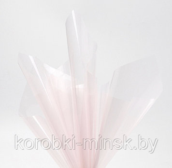 Пленка прозрачная Звездная пыль 58см*10м (40мкм) Розовый кварц