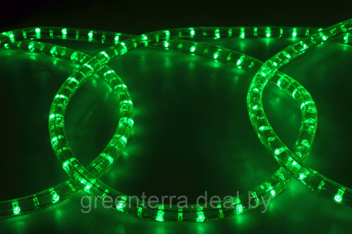 Дюралайт светодиодный, свечение с динамикой (3W), зеленый - фото 1 - id-p54554112