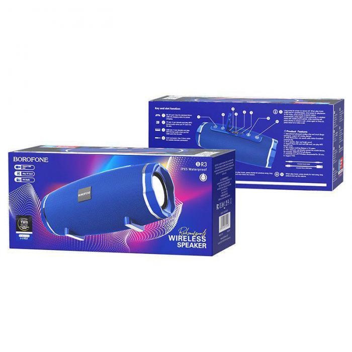 Беспроводная портативная переносная блютуз мини колонка Borofone BR3 синий Bluetooth акустика для телефона - фото 2 - id-p209252568