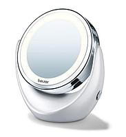 Зеркало гримерное макияжное косметическое с подсветкой Beurer BS49 настольное