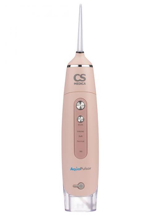 Портативный медицинский ирригатор полости рта CS Medica AquaPulsar CS-3 розовый аккумуляторный аппарат