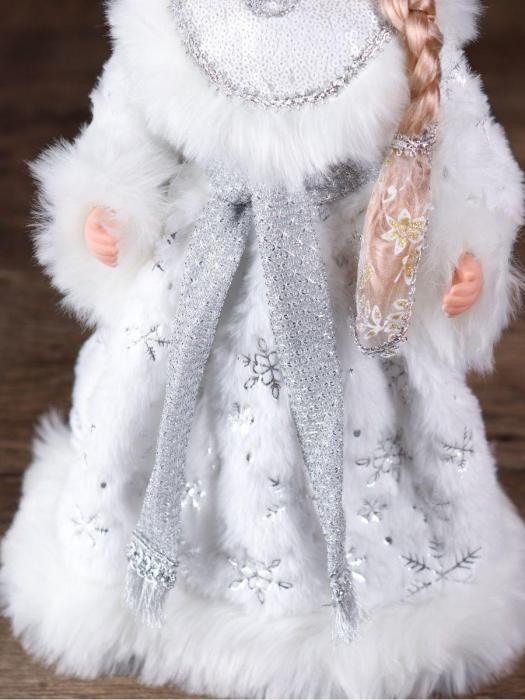 Музыкальная игрушка Снегурочка поющая под елку новогодняя кукла фигурка 40 см фигура декоративная - фото 8 - id-p213464539
