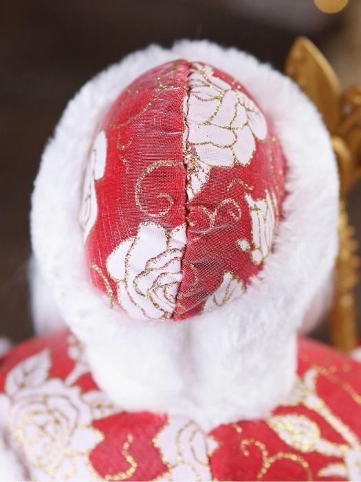 Музыкальный Дед мороз поющий игрушечный Санта Клаус фигурка под елку 40 см новогодняя фигура игрушка - фото 8 - id-p213464541