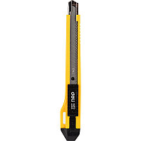 Нож канцелярский малый Deli Pro, 9мм, усиленный, желтый