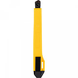 Нож канцелярский малый Deli Pro, 9мм, усиленный, желтый, фото 3