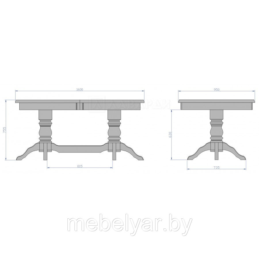 Стол обеденный Мебель Класс Зевс (раздвижной) Белый - фото 2 - id-p200156779