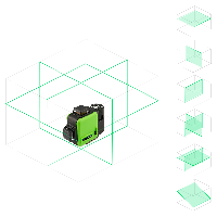 Лазерный уровень AMO LN 3D-360 Green с зеленым лучом