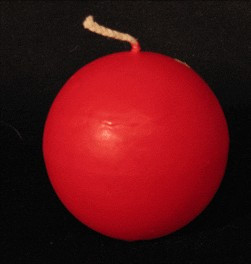 Свеча-шар, диаметр 7см, цветной, однотонный - фото 1 - id-p213548872