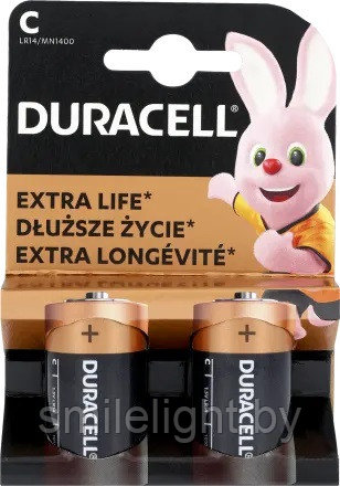 Элемент питания DURACELL C/LR14 Alkaline 1,5V Bl.2