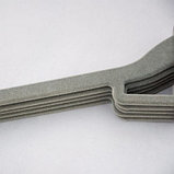 Вешалка-плечики для одежды велюр (5шт) серые, фото 2