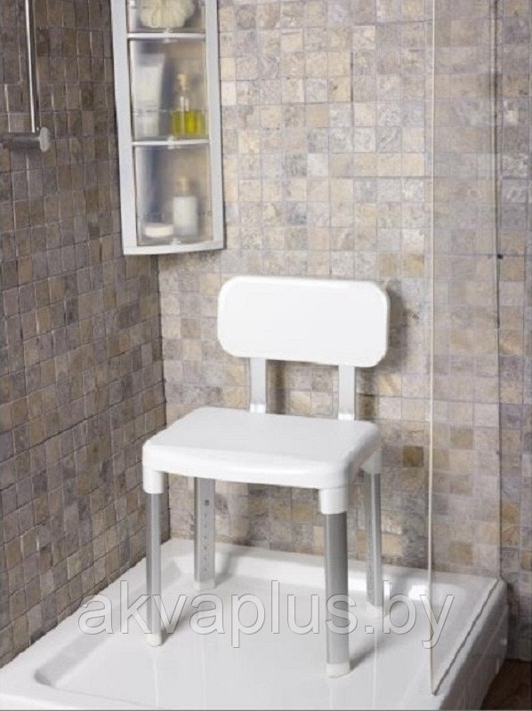 Стул- кресло  для ванной Primanova с регулир. высотой M-KV20-01 , белый