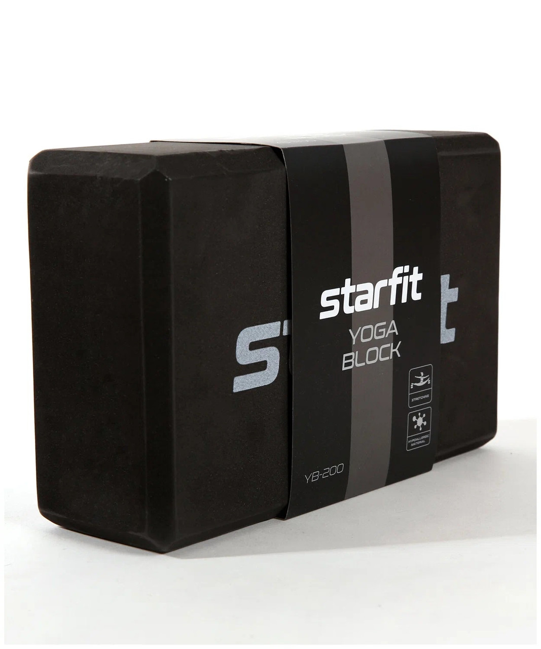 Блок для йоги Starfit Core YB-200 черный - фото 2 - id-p204072854