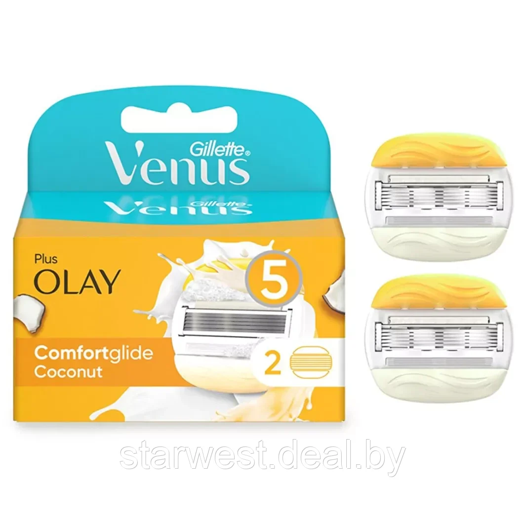 Gillette Venus Olay Comfortglide 2 шт. Женские сменные кассеты / лезвия для бритья - фото 1 - id-p213551609