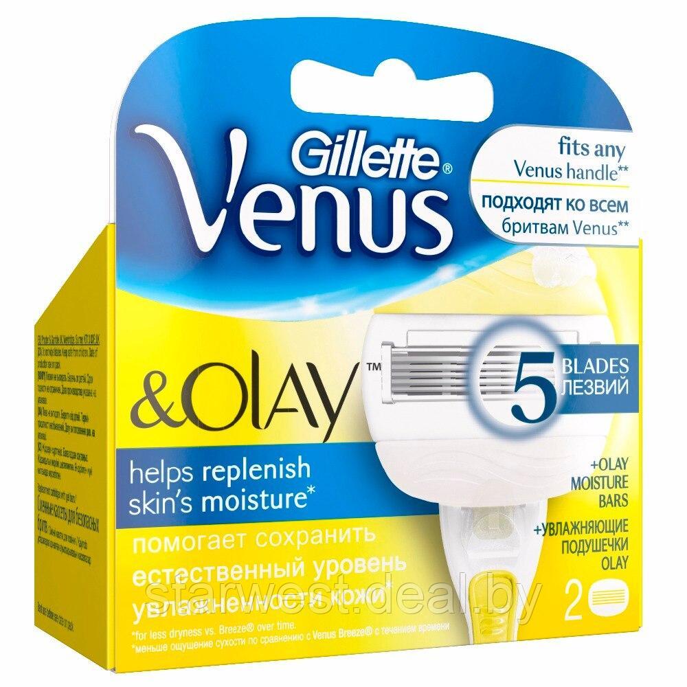Gillette Venus Olay Comfortglide 2 шт. Женские сменные кассеты / лезвия для бритья - фото 2 - id-p213551609