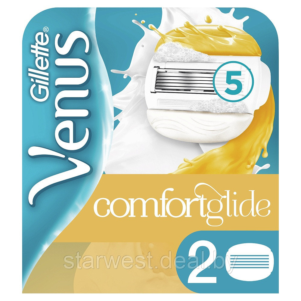 Gillette Venus Olay Comfortglide 2 шт. Женские сменные кассеты / лезвия для бритья - фото 3 - id-p213551609