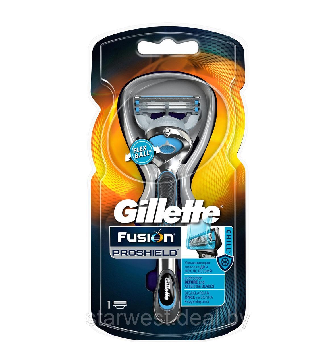 Gillette Fusion 5 Proshield Chill Flexball с 1 кассетой Бритва / Станок для бритья мужской - фото 2 - id-p213551779