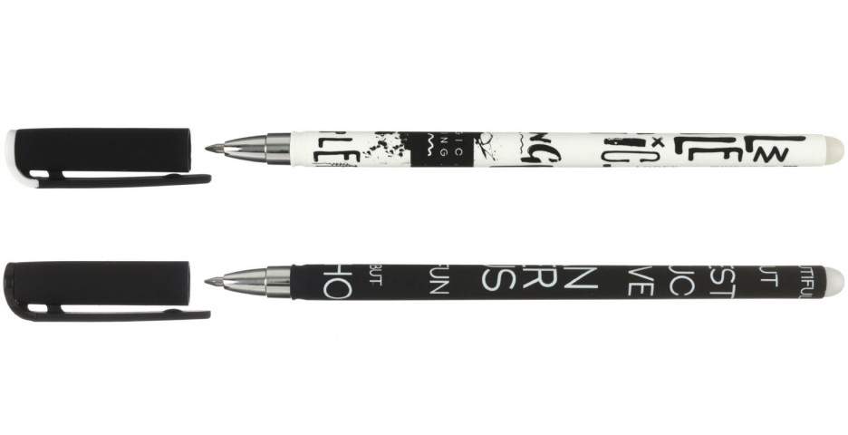 Ручка гелевая Lorex Slim Soft «Пиши-стирай» Grunge 4ever, корпус ассорти, стержень синий - фото 1 - id-p213551916