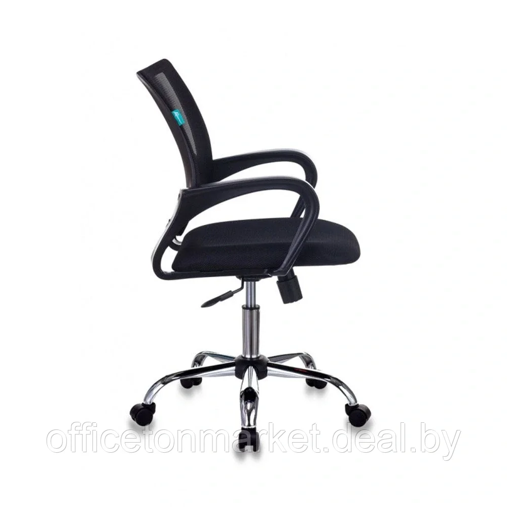 Кресло для персонала Бюрократ "CH-695N/SL/BLACK", ткань, хром, черный - фото 4 - id-p138345606