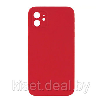 Бампер Silicone Case для iPhone 11 красный