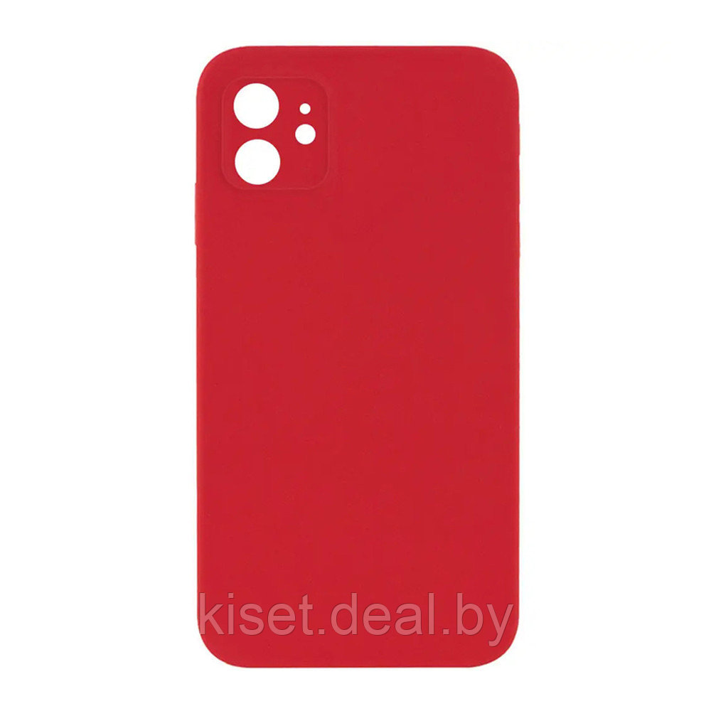 Бампер Silicone Case для iPhone 11 красный - фото 1 - id-p190647962