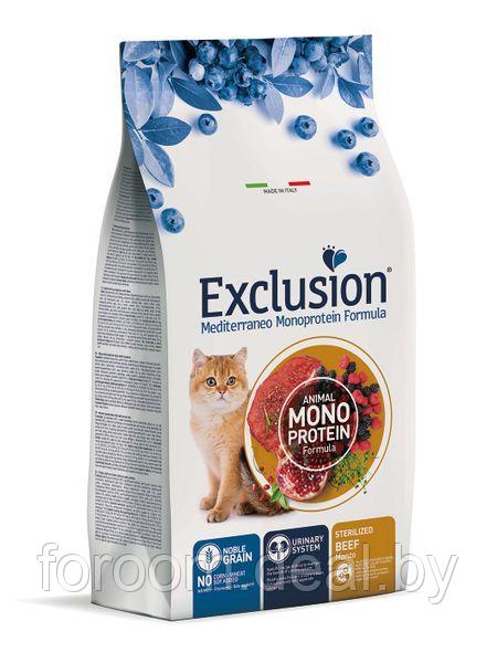 Сухой корм EXCLUSION Monoprotein STERILIZED BEEF для кошек после стерилизации с говядиной, 300 г NGCSB03 - фото 1 - id-p213551898