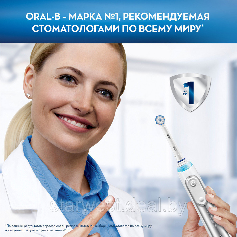 Oral-B Braun Sensitive Clean 2 шт. Насадки для электрических щеток EB60-2 - фото 8 - id-p213552440