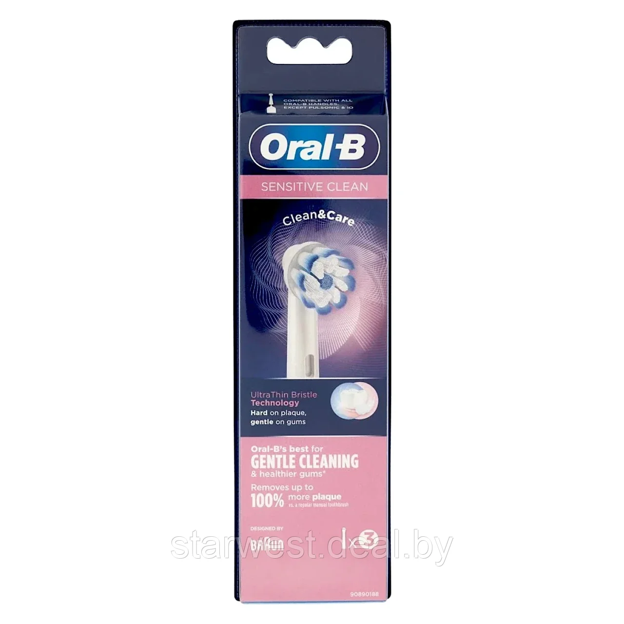 Oral-B Braun Sensitive Clean 3 шт. Насадки для электрических зубных щеток - фото 8 - id-p173952111