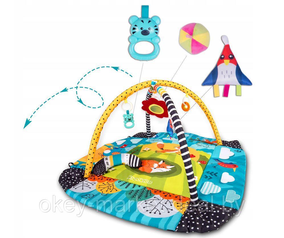 Развивающий коврик Ricokids с игрушками и складными бортиками - фото 5 - id-p213552475