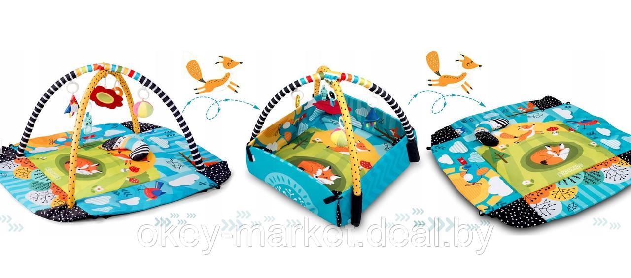 Развивающий коврик Ricokids с игрушками и складными бортиками - фото 9 - id-p213552475