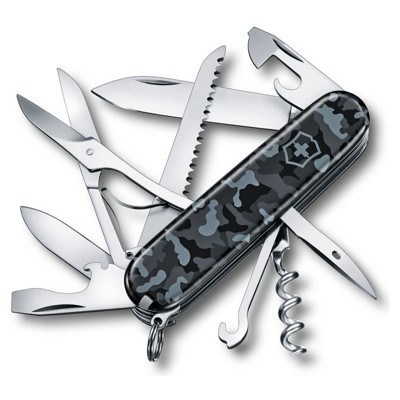 Нож перочинный Victorinox Huntsman (1.3713.942) 91мм 15функций морской камуфляж - фото 1 - id-p213237268