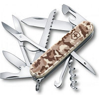 Нож перочинный Victorinox Huntsman (1.3713.941) 91мм 15функций камуфляж пустыни карт.коробка