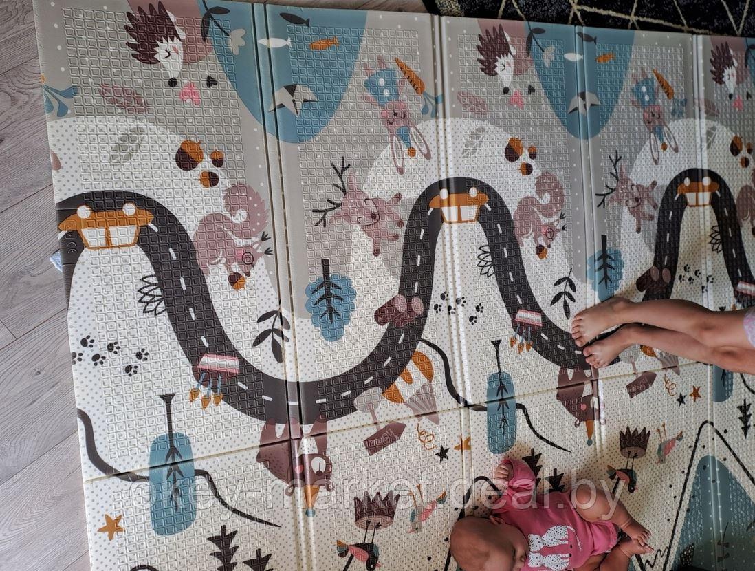 Развивающий детский коврик двухсторонний Nukido 200 x 180 - фото 10 - id-p213552938