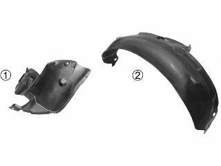 Подкрылок передний (левый) для Renault Clio II - фото 1 - id-p213558325