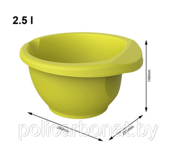 Миска для смештвания Mixing bowl 2.5 л ONDA, лайм - фото 4 - id-p213564101