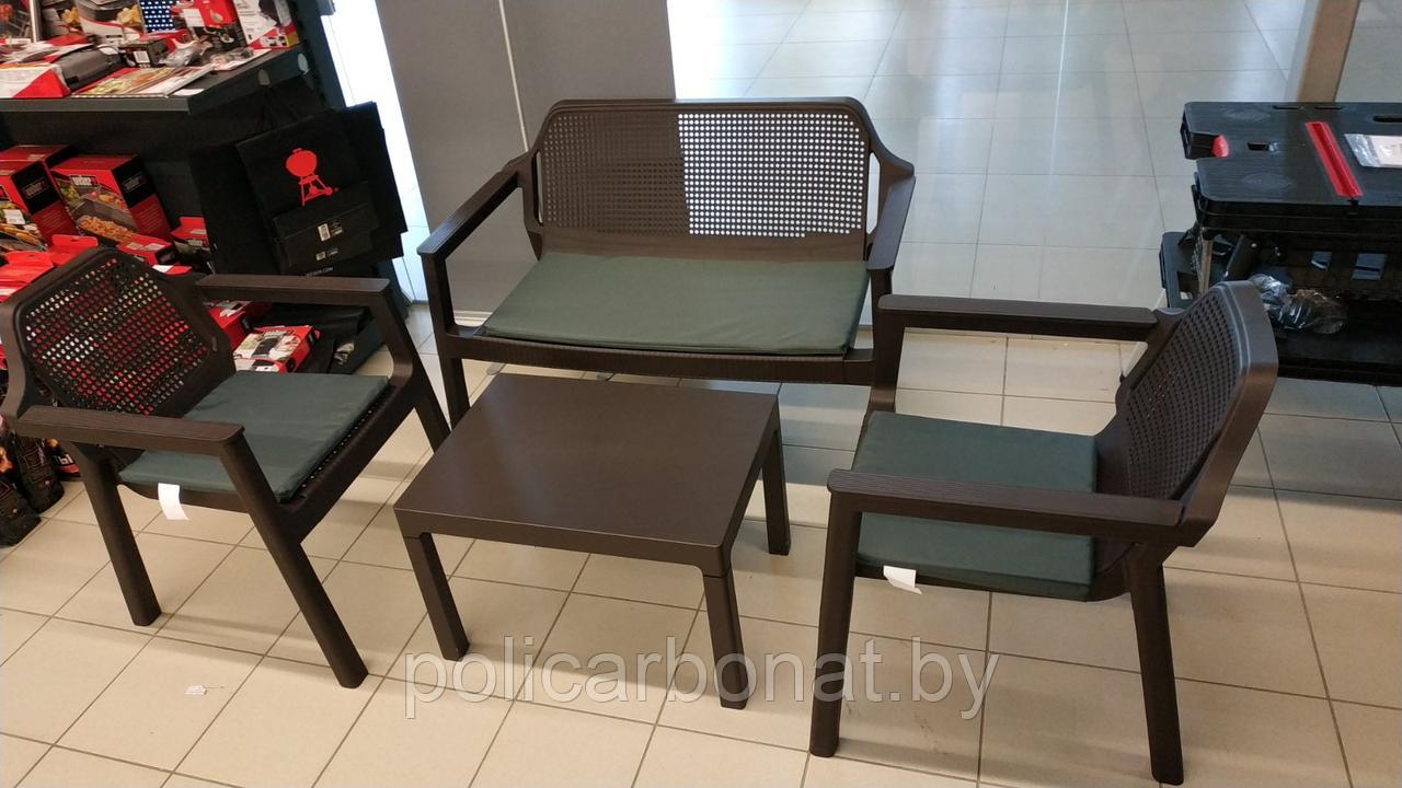 Набор мебели EASY COMFORT (диван, 2 кресла, стол), графит - фото 1 - id-p213564107