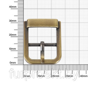 Пряжка К 3226 20мм антик полир (7734)