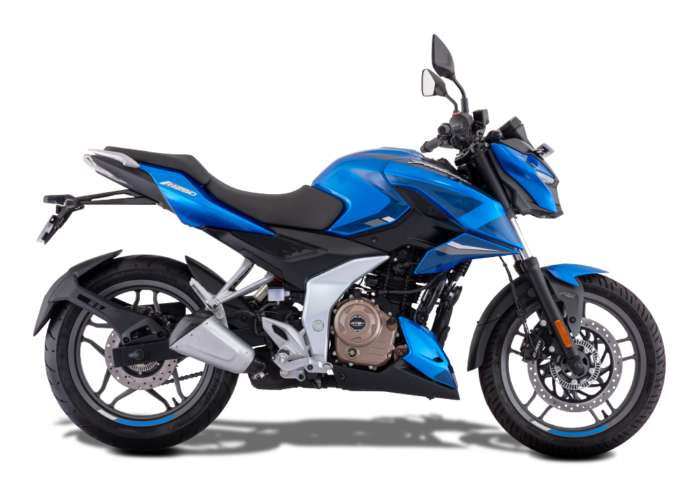 Мотоцикл Bajaj Pulsar N250 лазурно-голубой - фото 1 - id-p213564587